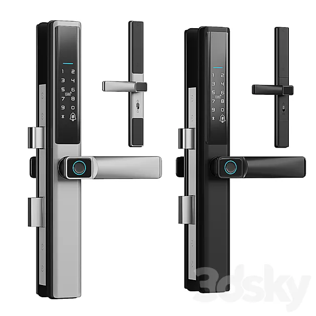 Biometric Electronic Door Lock 3D Model