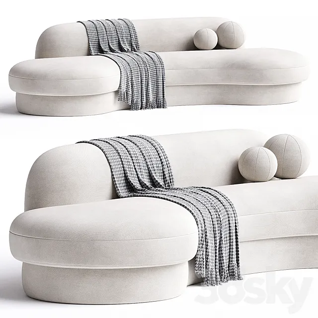 Biomorphic Sofa Grand by COUP STUDIO 3D Model