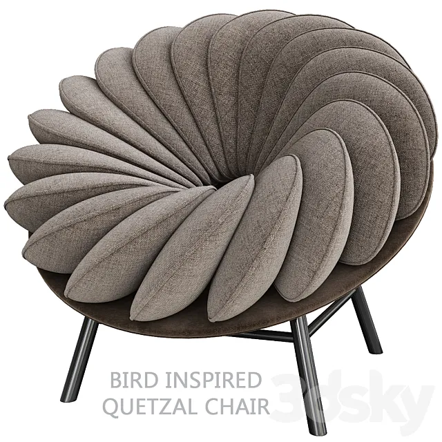 Bird Inspired Quetzal Chair by Marc Venot 3DModel
