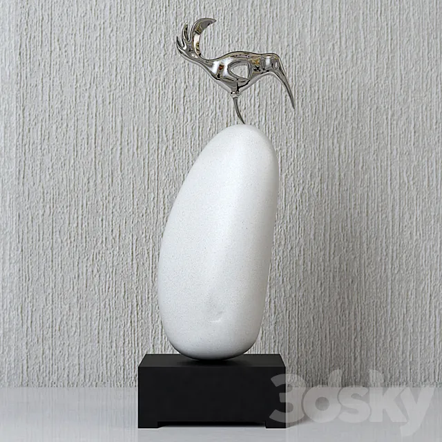 Bird on the stone 3DModel