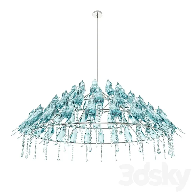 Bird Poop Chandelier by Wyatt Little 3DModel Bird Poop Chandelier by Wyatt Little 3DModel