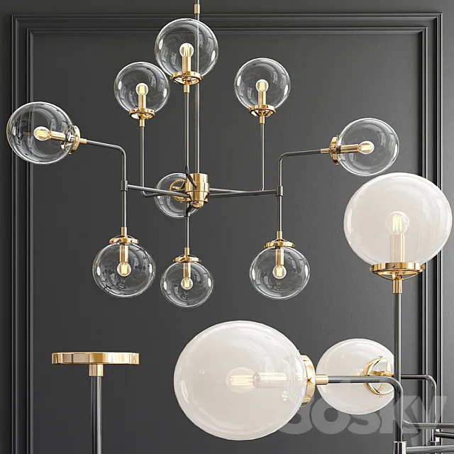Bistro medium chandelier 3DModel