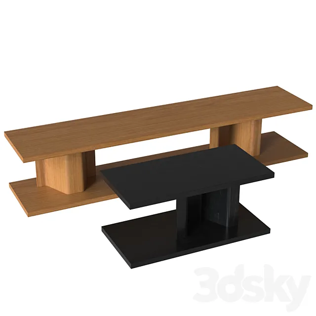 Bit side table 3D Model Bit side table 3D Model