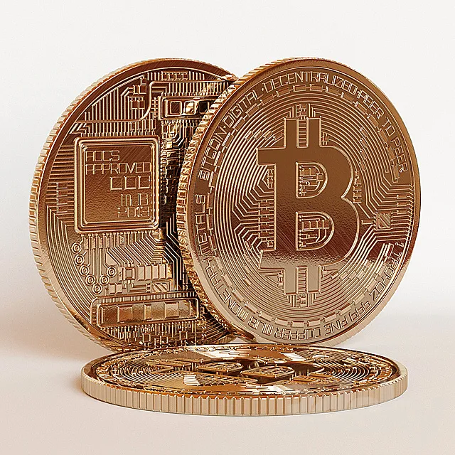 Bitcoin coin 3D Model