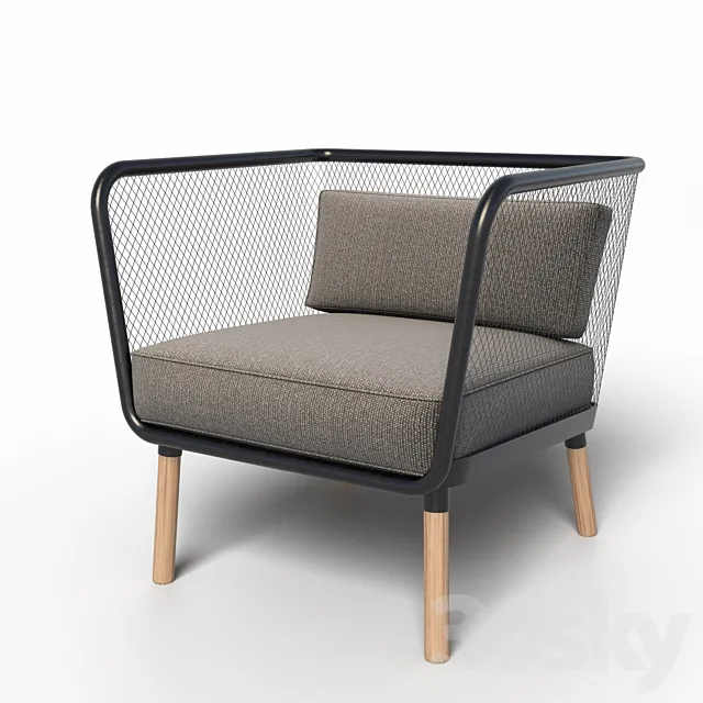 Bla Station HONKEN armchair 3D Model Bla Station HONKEN armchair 3D Model