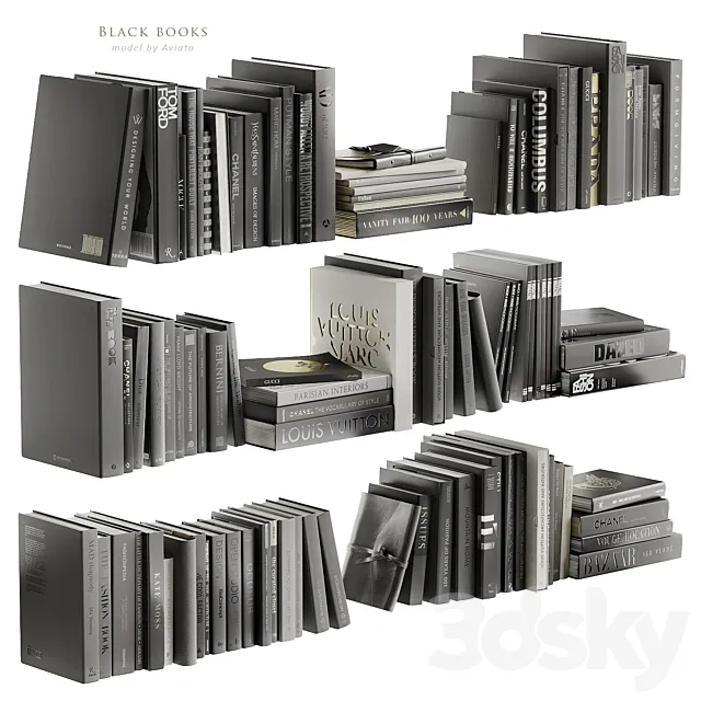 black books 3DModel black books 3DModel