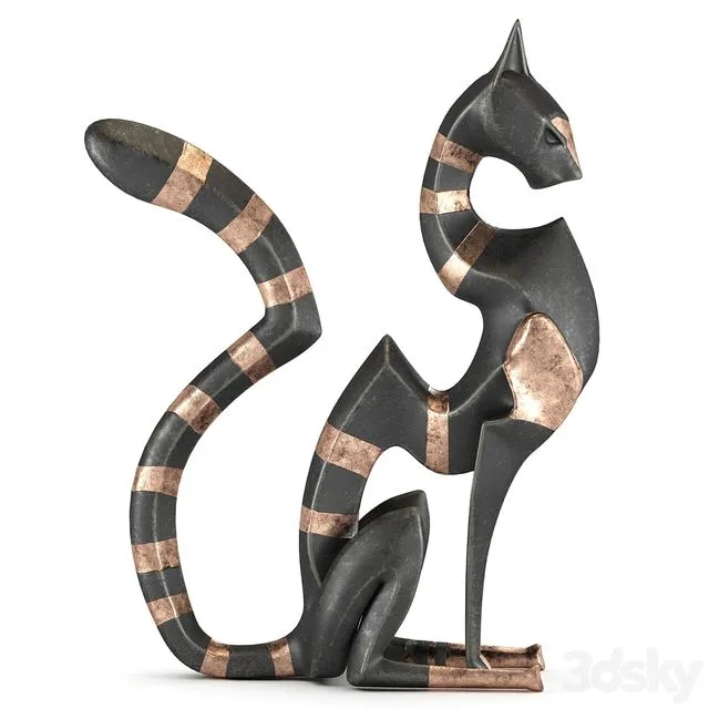 Black cheetah sculpture 3D Model Black cheetah sculpture 3D Model