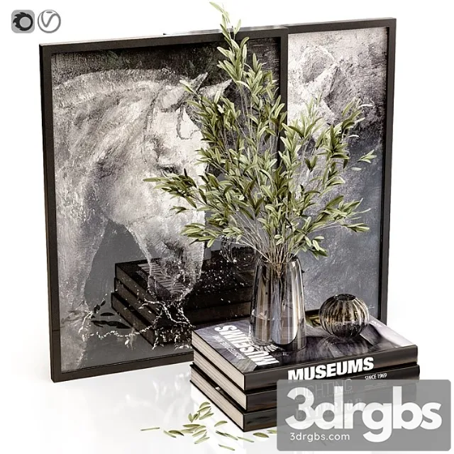 Black Decor Set 22 3D Model Download Black Decor Set 22 3D Model Download