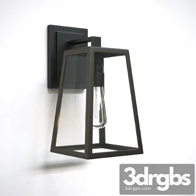 Black Frame Trapezoidal Hallway Wall Lighting 3D Model Download Black Frame Trapezoidal Hallway Wall Lighting 3D Model Download