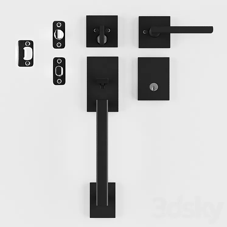Black handle pack 3D Model
