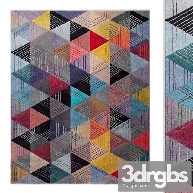 Black Losange Rug 3D Model Download Black Losange Rug 3D Model Download