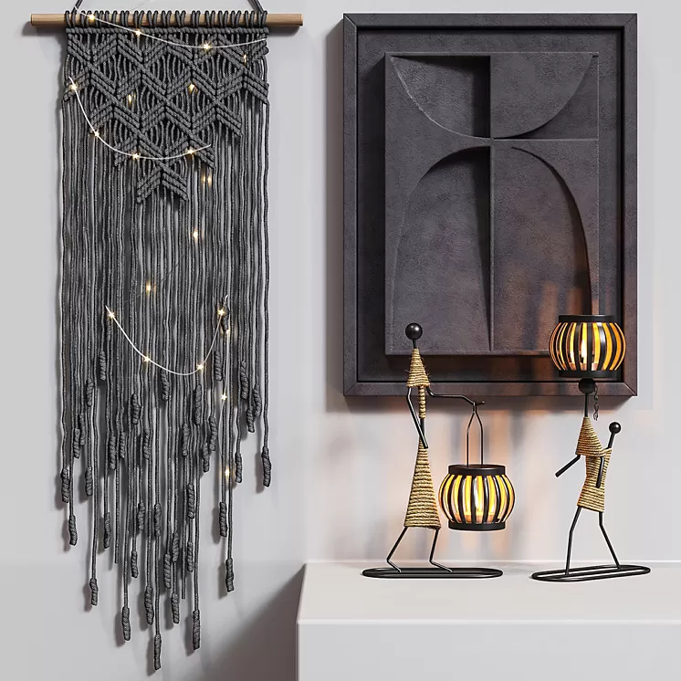 BLACK MACRAME 3D Model