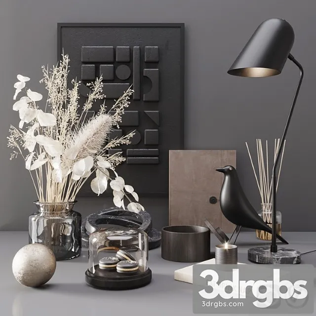 Black Modern Set 3D Model Download Black Modern Set 3D Model Download