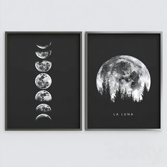 Black moon 3D Model Black moon 3D Model