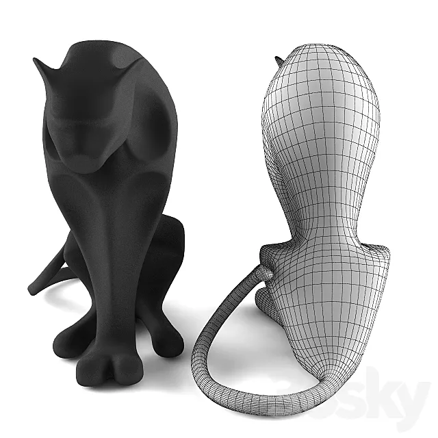 Black Panther Sculpture 3DModel