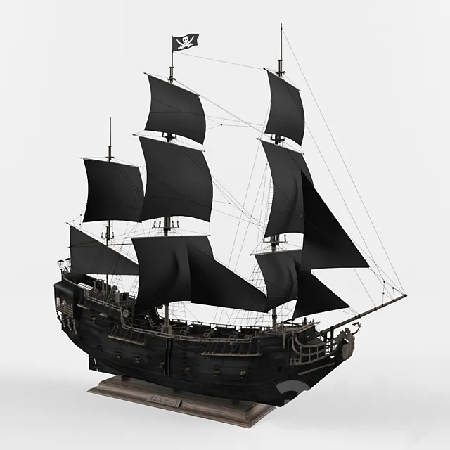 Black Pearl 3D Model Black Pearl 3D Model