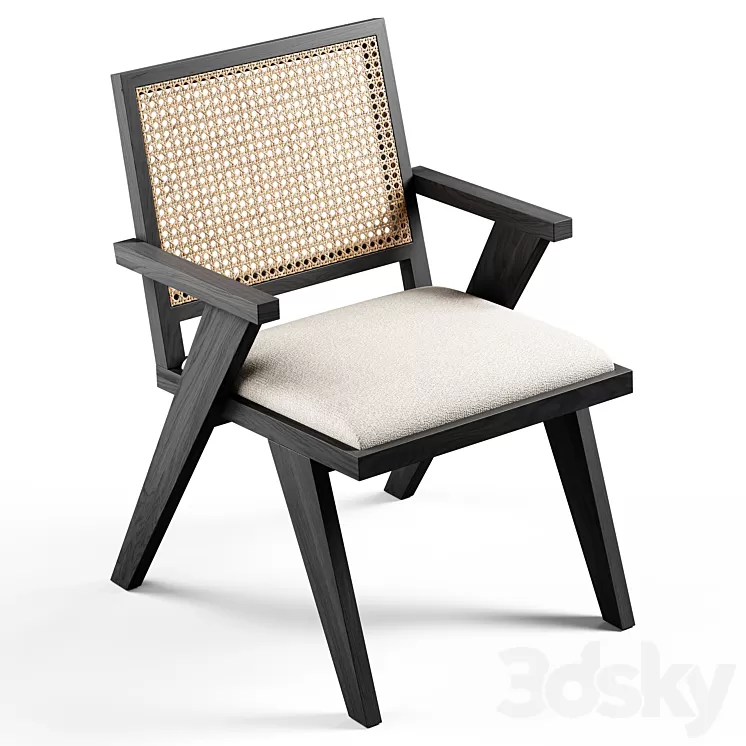 Black Rooster Decor – Pierre Chair 3D Model Free Download