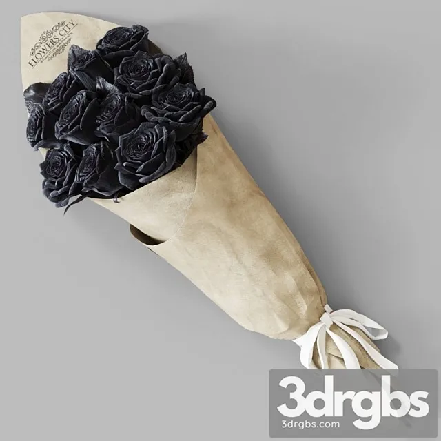 Black Rose 3D Model Download