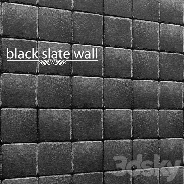 Black Slate. 3D Model Black Slate. 3D Model