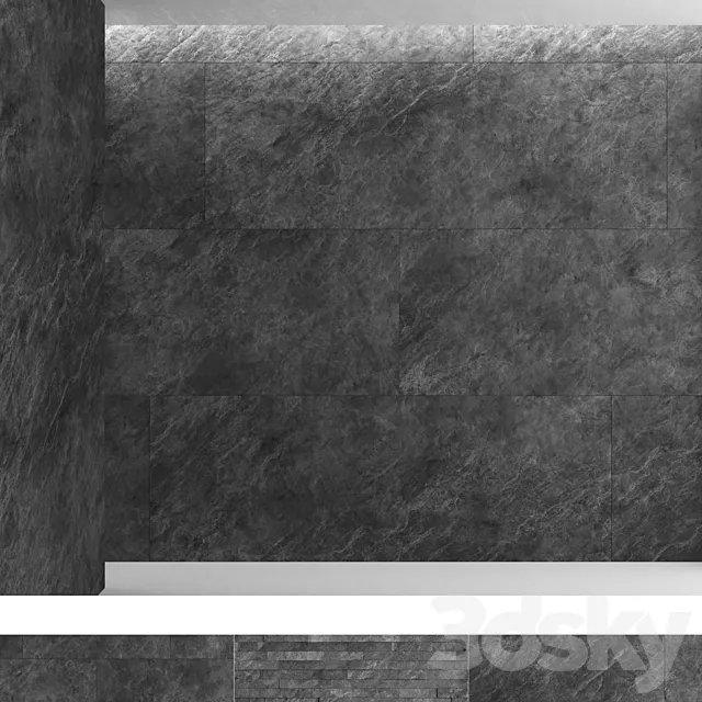 Black slate 3D Model