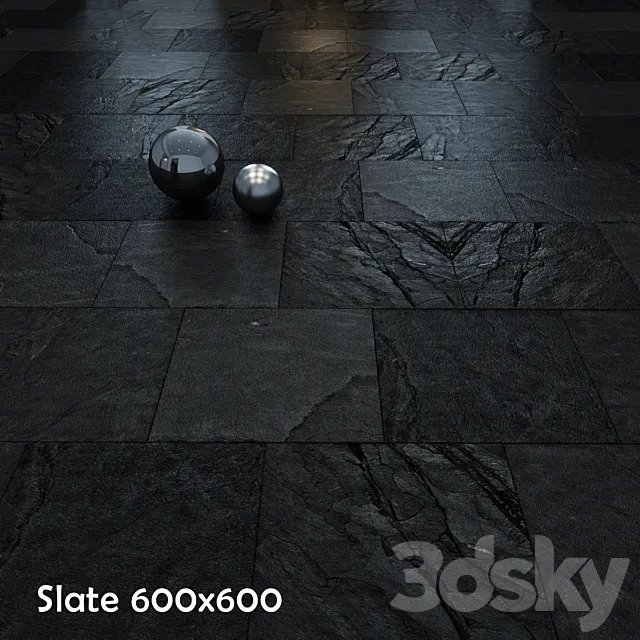 Black slate 3DModel