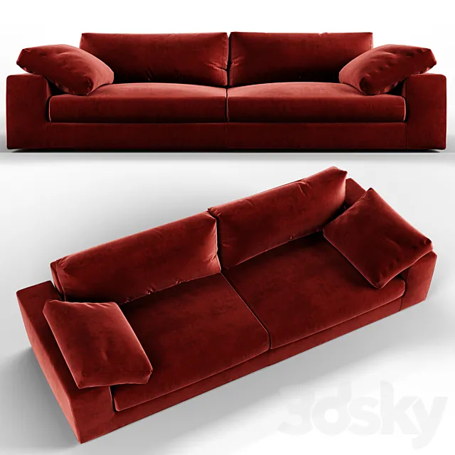 Black tie dante sofa 3DModel