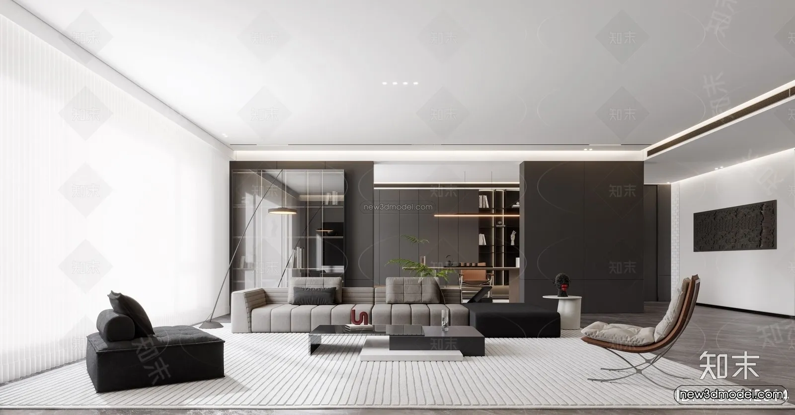 Black – White – Gray Colors Interior 3D Blocks – Living Room 3D Scene – 052 – CORONA Black – White – Gray Colors Interior 3D Blocks – Living Room 3D Scene – 052 – CORONA