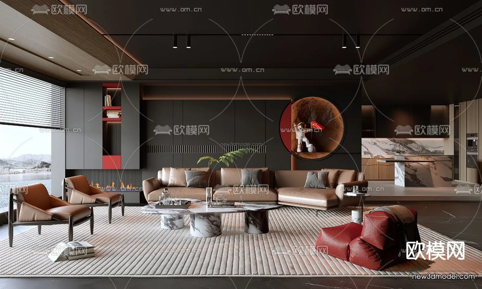 Black – White – Gray Colors Interior 3D Blocks – Living Room 3D Scene – 065 – VRAY Black – White – Gray Colors Interior 3D Blocks – Living Room 3D Scene – 065 – VRAY