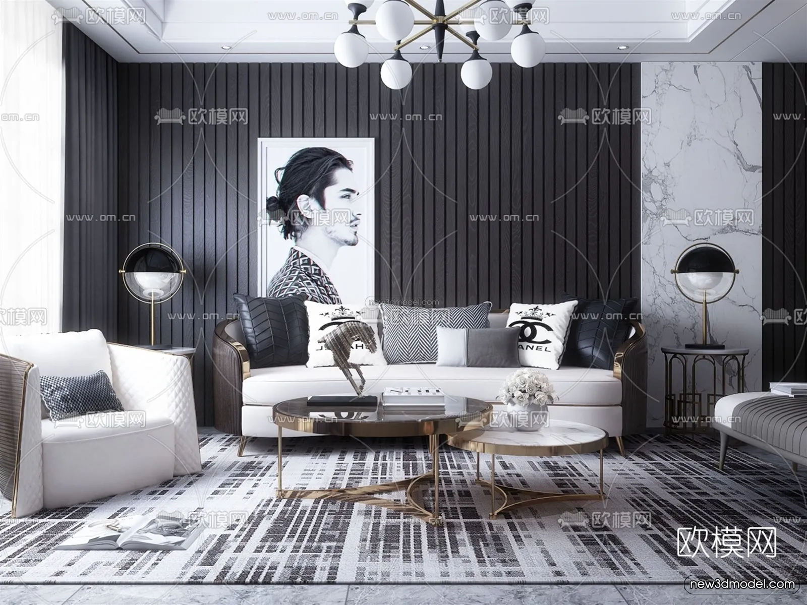 Black – White – Gray Colors Interior 3D Blocks – Living Room 3D Scene – 069 – VRAY Black – White – Gray Colors Interior 3D Blocks – Living Room 3D Scene – 069 – VRAY