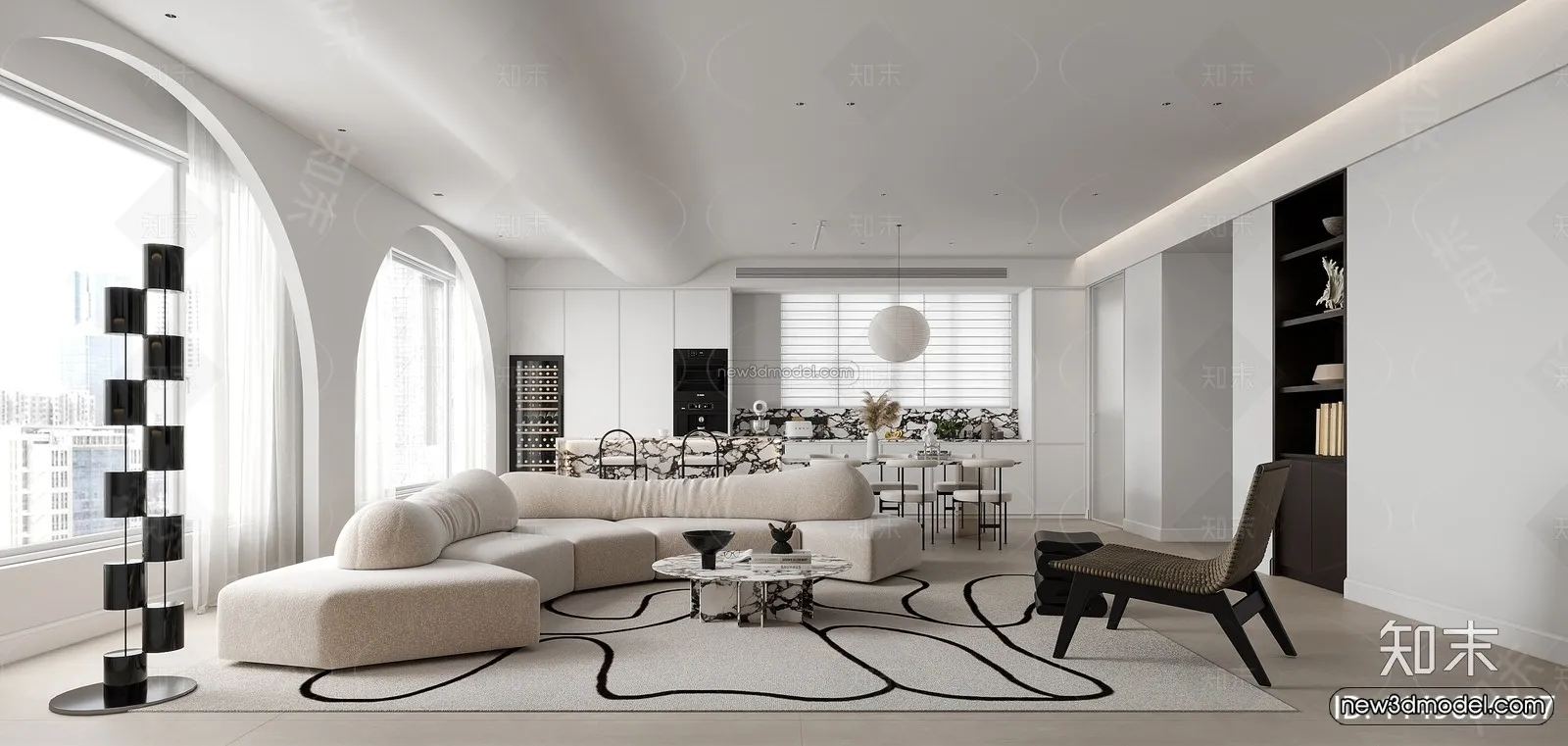 Black – White – Gray Colors Interior 3D Blocks – Living Room 3D Scene – 071 – CORONA Black – White – Gray Colors Interior 3D Blocks – Living Room 3D Scene – 071 – CORONA