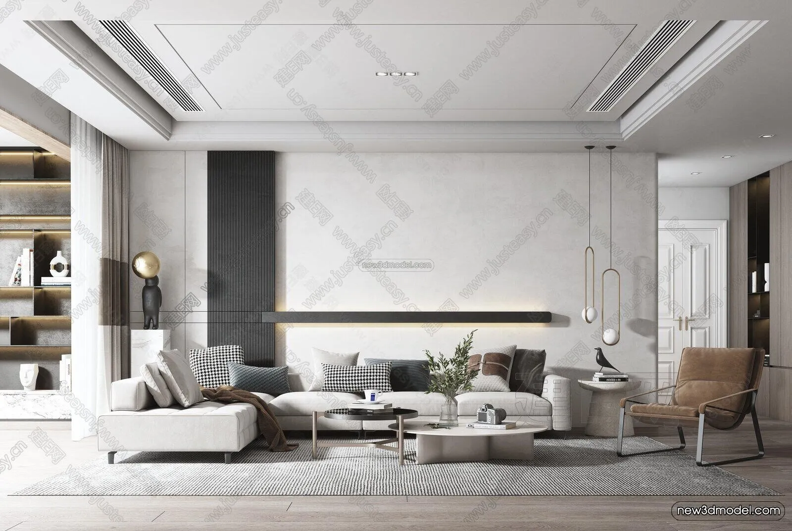 Black – White – Gray Colors Interior 3D Blocks – Living Room 3D Scene – 073 – VRAY Black – White – Gray Colors Interior 3D Blocks – Living Room 3D Scene – 073 – VRAY