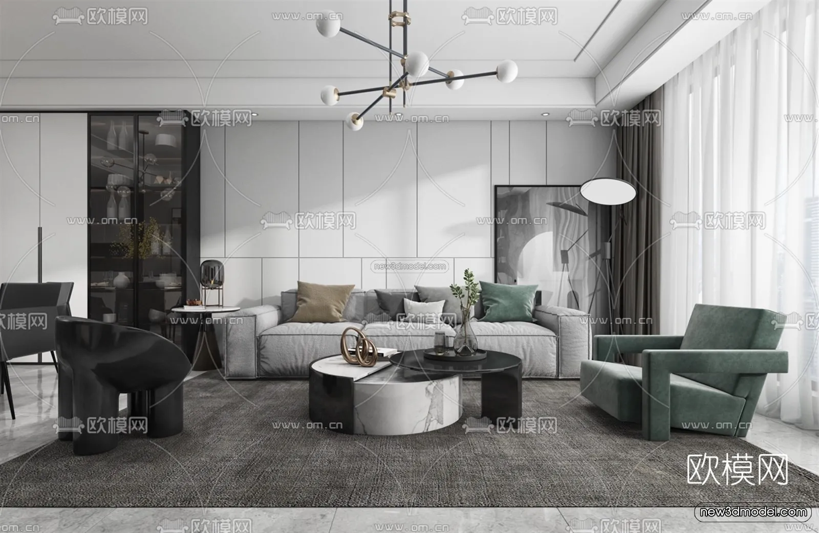 Black – White – Gray Colors Interior 3D Blocks – Living Room 3D Scene – 088 – VRAY Black – White – Gray Colors Interior 3D Blocks – Living Room 3D Scene – 088 – VRAY