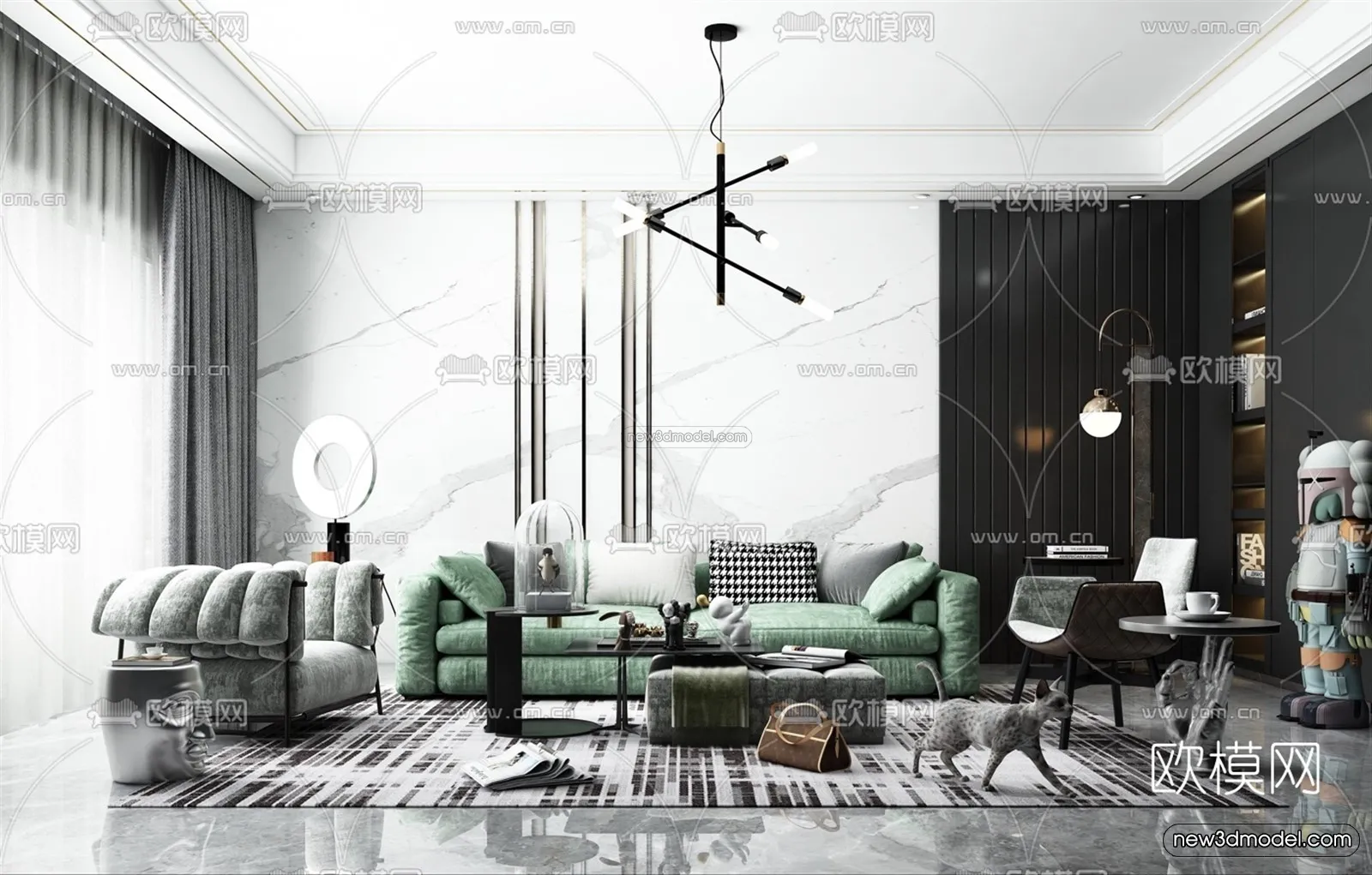 Black – White – Gray Colors Interior 3D Blocks – Living Room 3D Scene – 101 – VRAY Black – White – Gray Colors Interior 3D Blocks – Living Room 3D Scene – 101 – VRAY