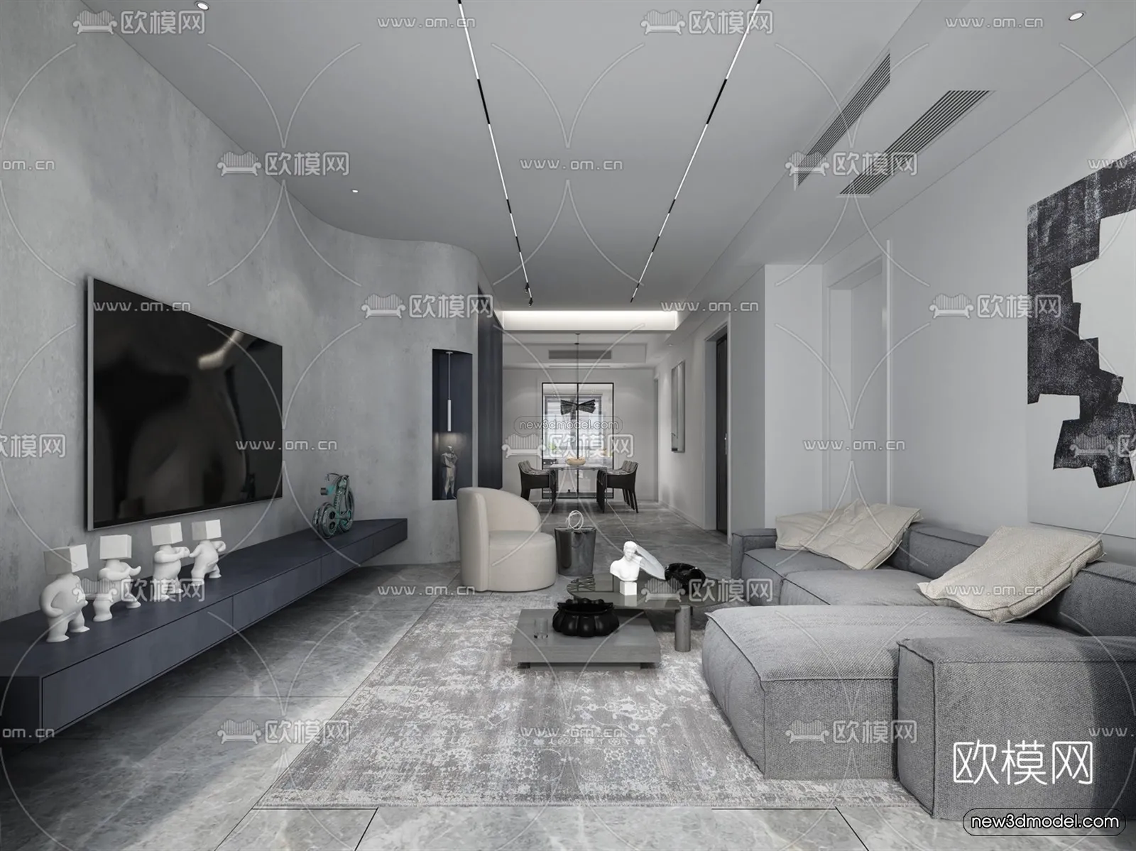 Black – White – Gray Colors Interior 3D Blocks – Living Room 3D Scene – 108 – VRAY Black – White – Gray Colors Interior 3D Blocks – Living Room 3D Scene – 108 – VRAY
