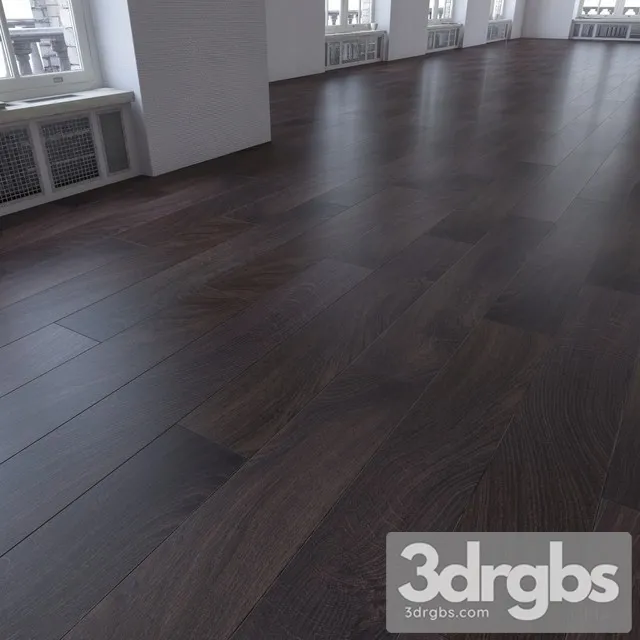 Black Wood Floor 3D Model Download