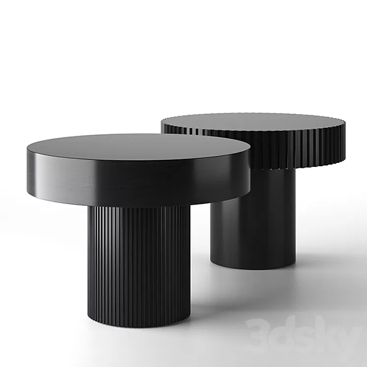 Black wooden coffee table 3D Model Black wooden coffee table 3D Model