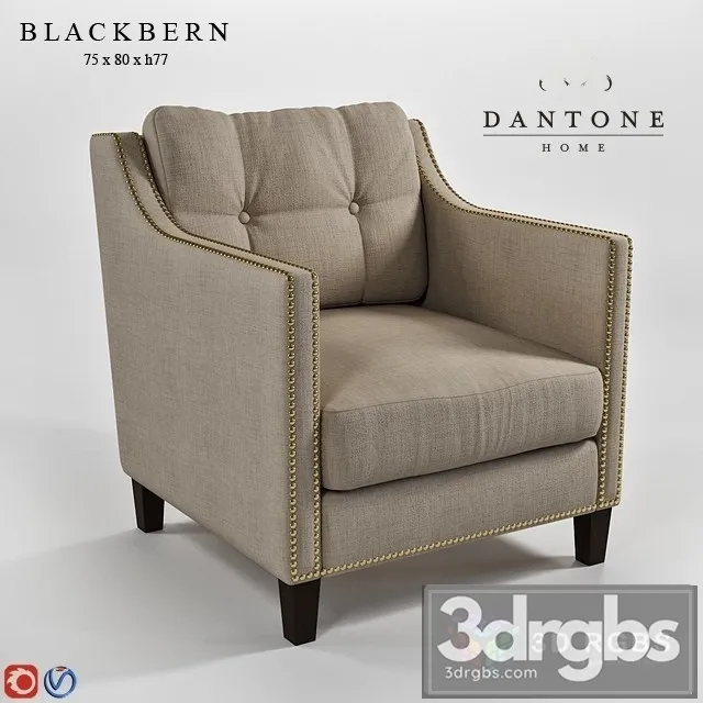 Blackbern Armchair 3D Model Download Blackbern Armchair 3D Model Download