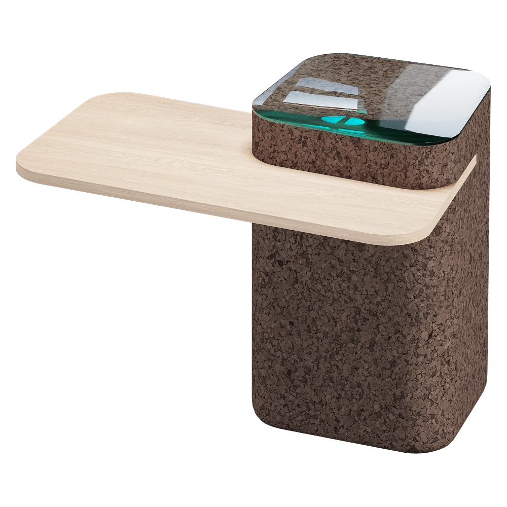 Blackcork – Side table Cut 3D Model