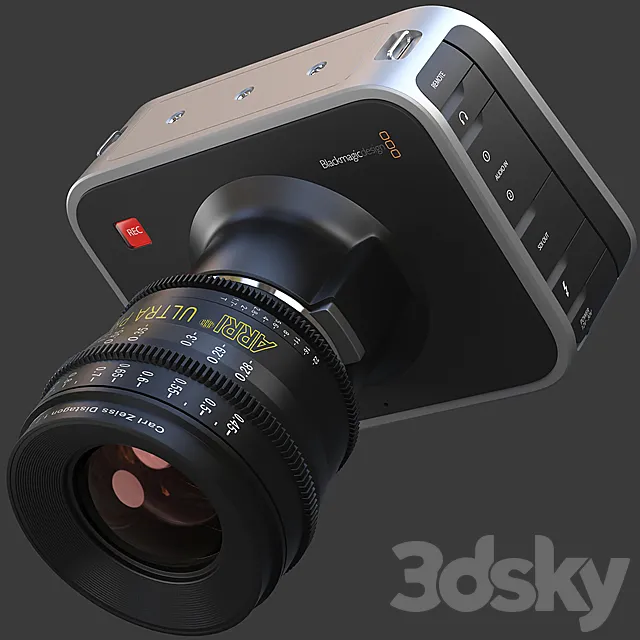 BlackMagic Cinema Camera EF 3D Model BlackMagic Cinema Camera EF 3D Model