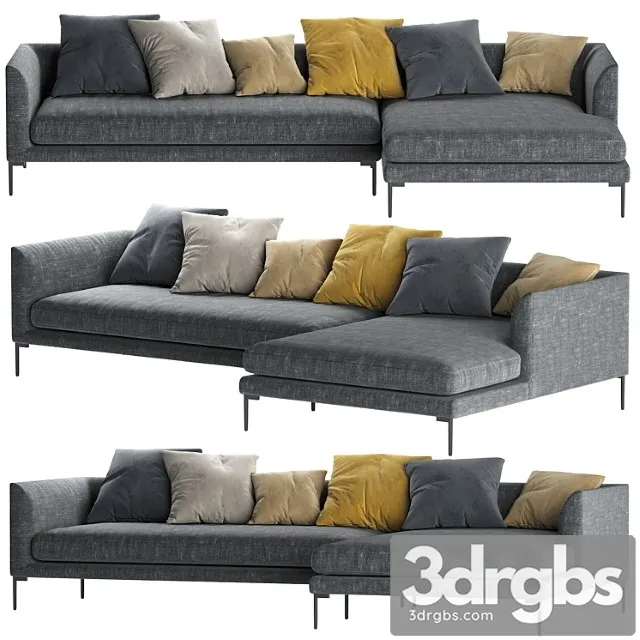 Blade Sofa by Wendelbo 3D Model Download Blade Sofa by Wendelbo 3D Model Download