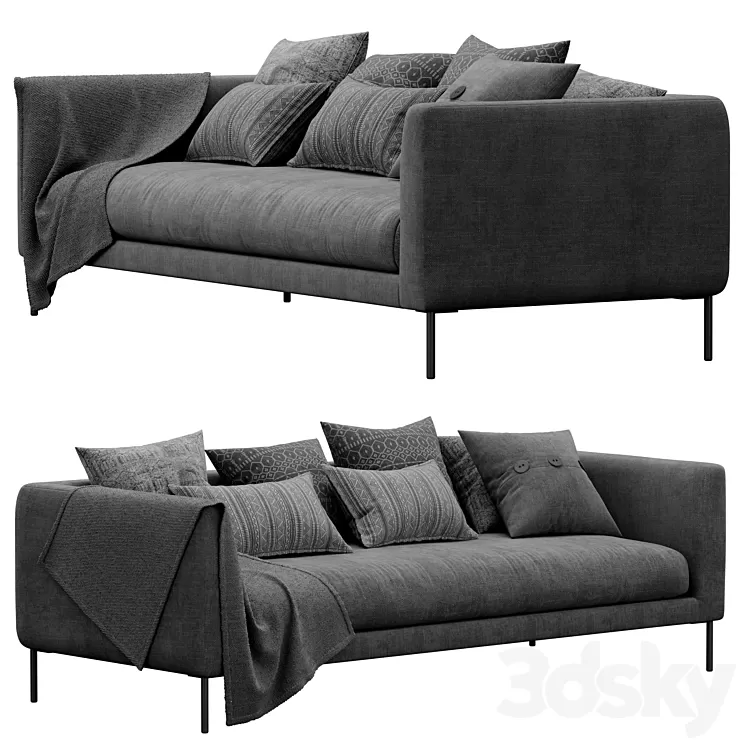 Blade wendelbo sofa 3D Model Blade wendelbo sofa 3D Model