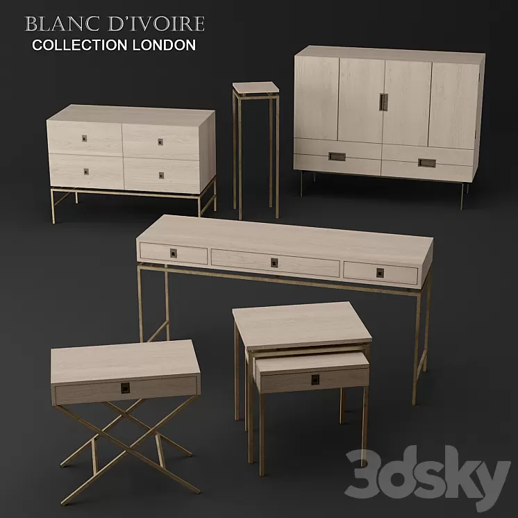 blanc d'ivoire – LONDON collection 3D Model