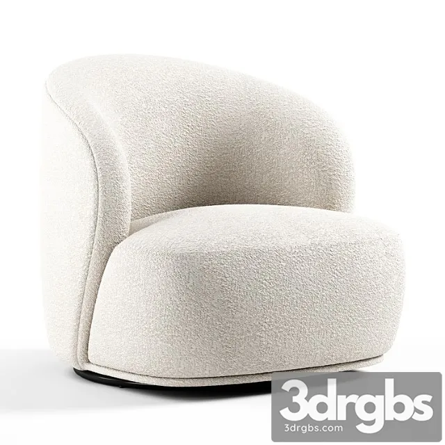 Blancdivoire Lisette Swivel Armchair 3D Model Download Blancdivoire Lisette Swivel Armchair 3D Model Download
