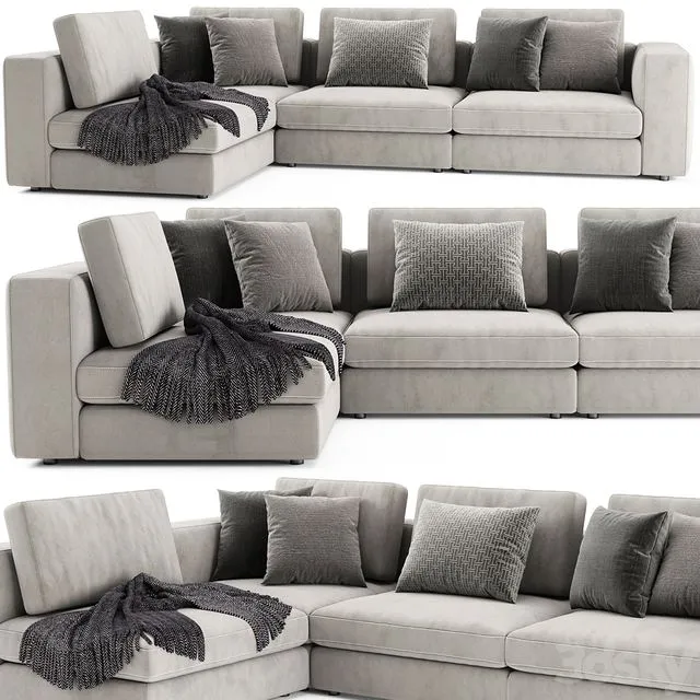Blanche soho sofa 3D Model