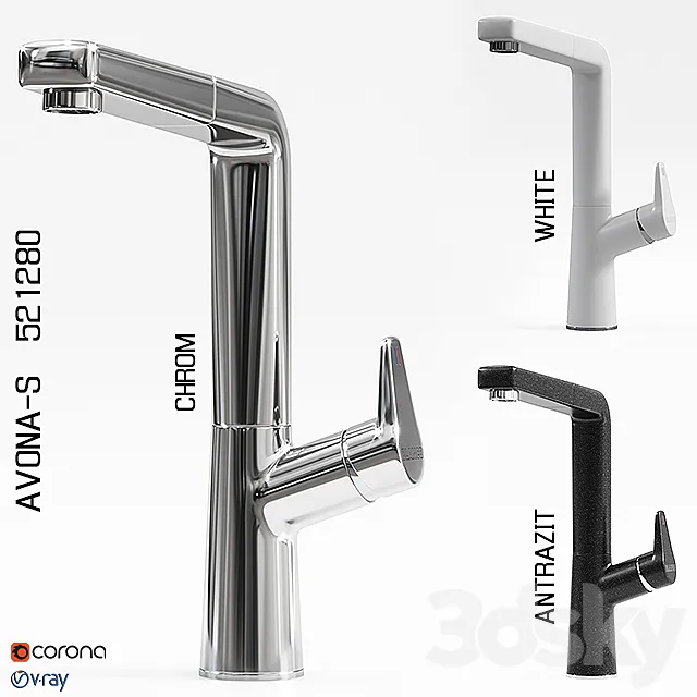 Blanco 521280 AVONA-S 3D Model