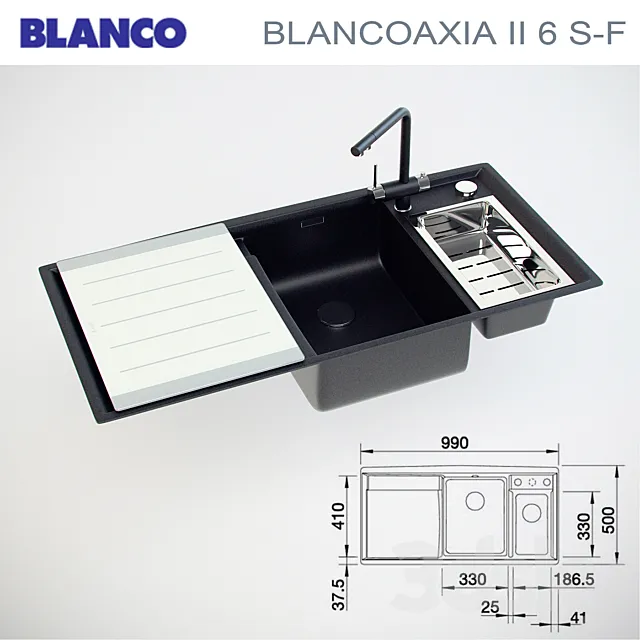 BLANCO AXIA II SF 6 3D Model