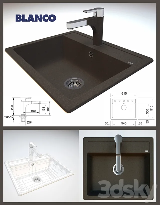 Blanco Dalago 6  Tap Blanco Pylos-S 3DModel