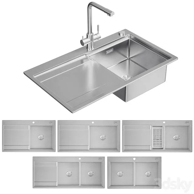 Blanco Divon II 45-5-6-8S-8 IF 3D Model Blanco Divon II 45-5-6-8S-8 IF 3D Model