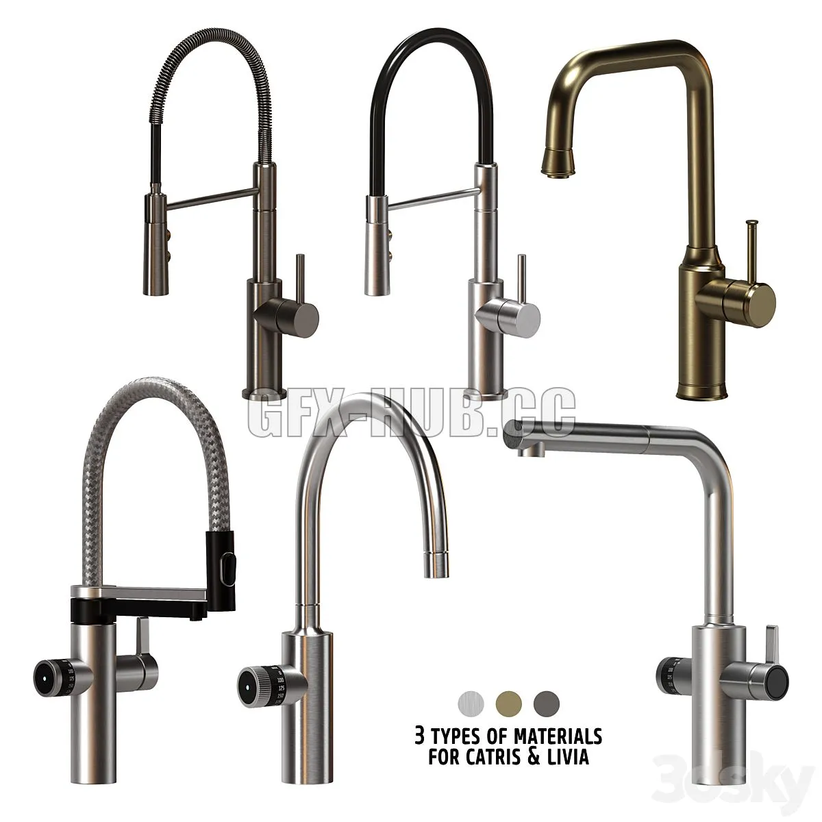 BLANCO faucet set 01 3D Model