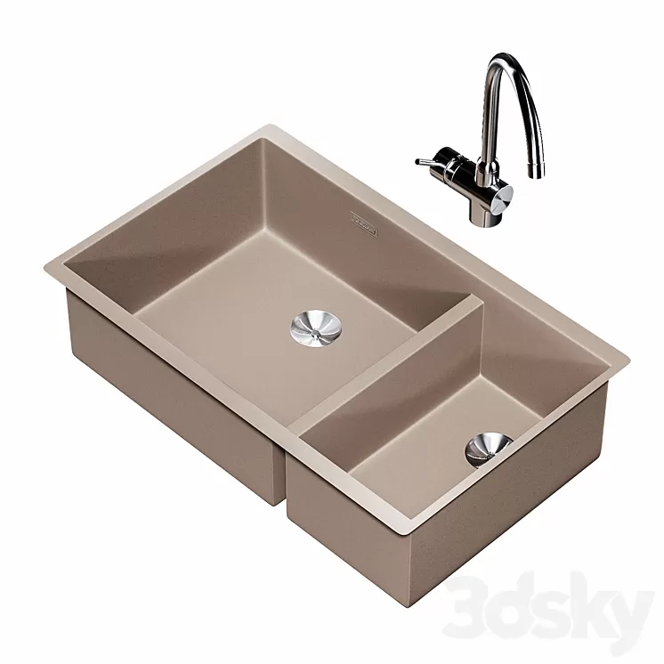 BLANCO SUBLINE 430/270 U 3D Model BLANCO SUBLINE 430/270 U 3D Model